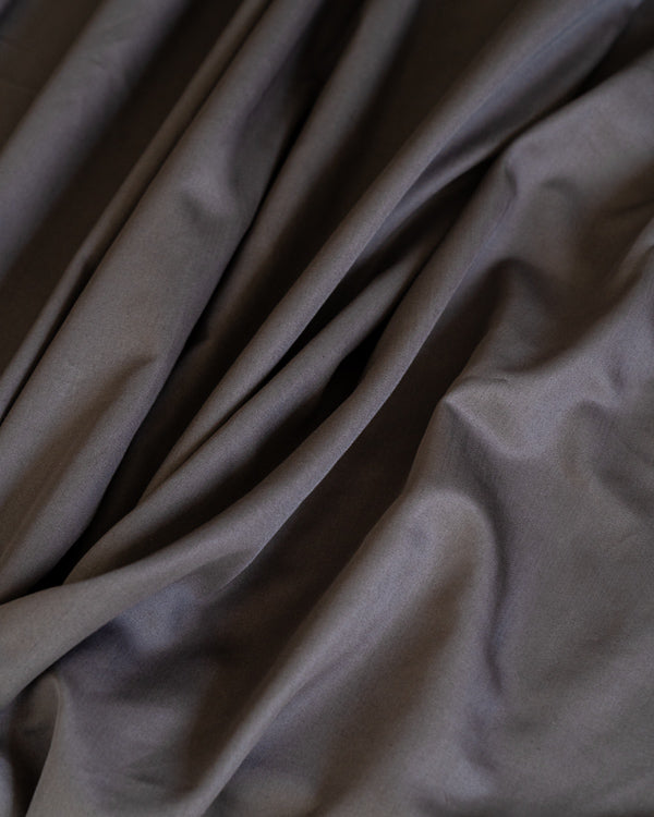 Luxe Sateen Fitted Sheet Steel Grey