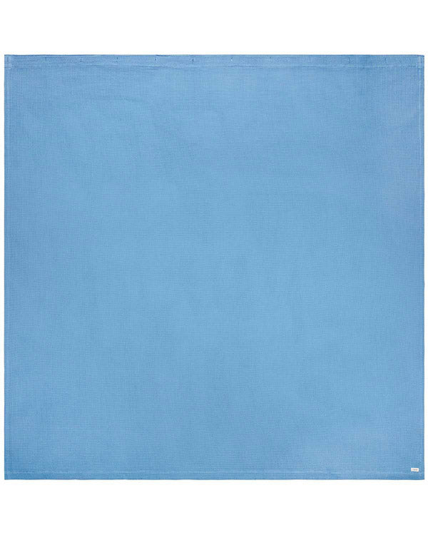 Micro Waffle Shower Curtain – Slate Blue