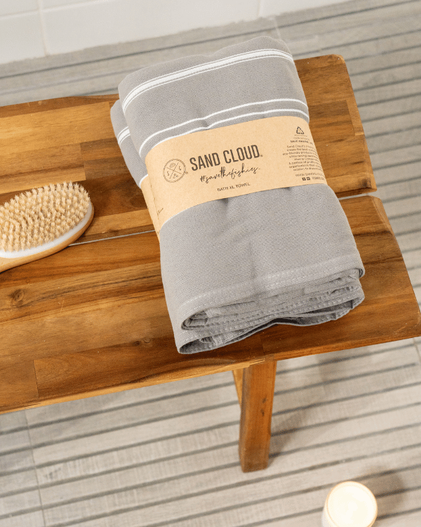 Classic Fringeless XL Bath Bundle – Grey – 2 Pack