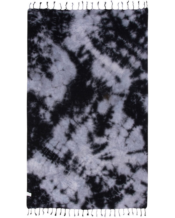 Black Acid Wash Beach Towel- Sand Cloud