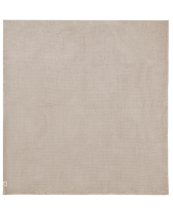 Little Fishies Waffle Blanket – Warm Taupe