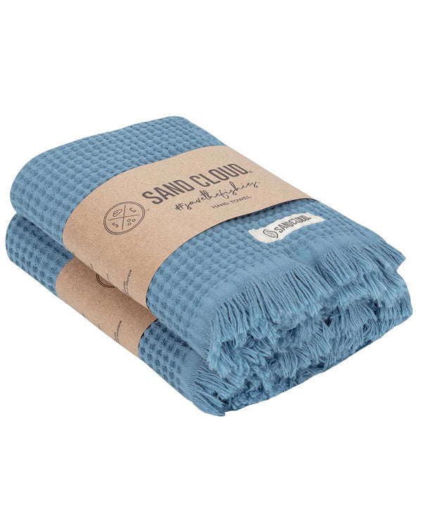 Micro Waffle Hand Bath Bundle – 2 Pack – Slate Blue