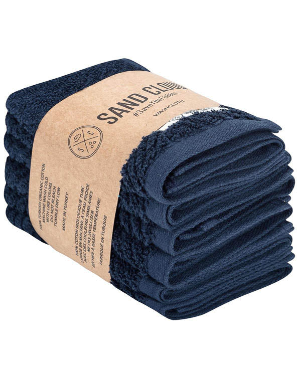 Willow Bath Washcloth Bundle – 6 Pack – Deep Ocean