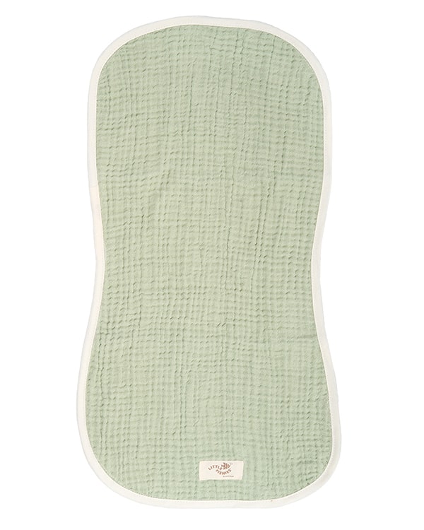 Little Fishies Gauze Burping Cloth Bundle – 3 Pack – Sage / Grey / Navy