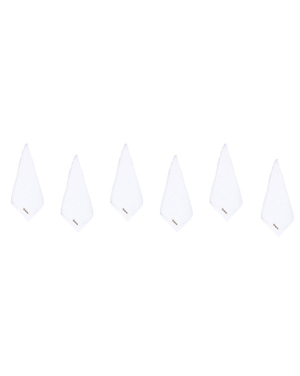 Atom Washcloth Bath Bundle – White – 6 Pack