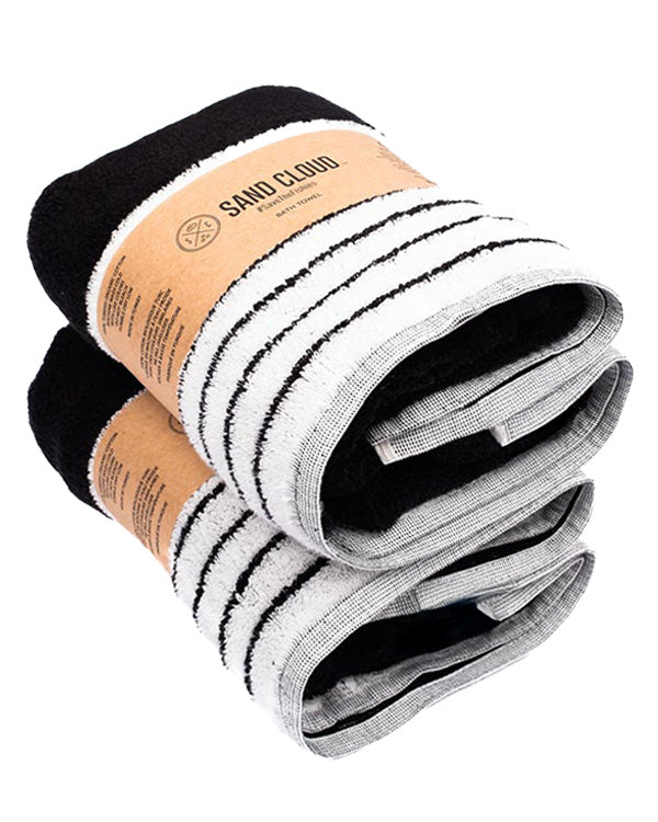Micro Stripe Bath Bundle – 2 Pack – Warm Taupe