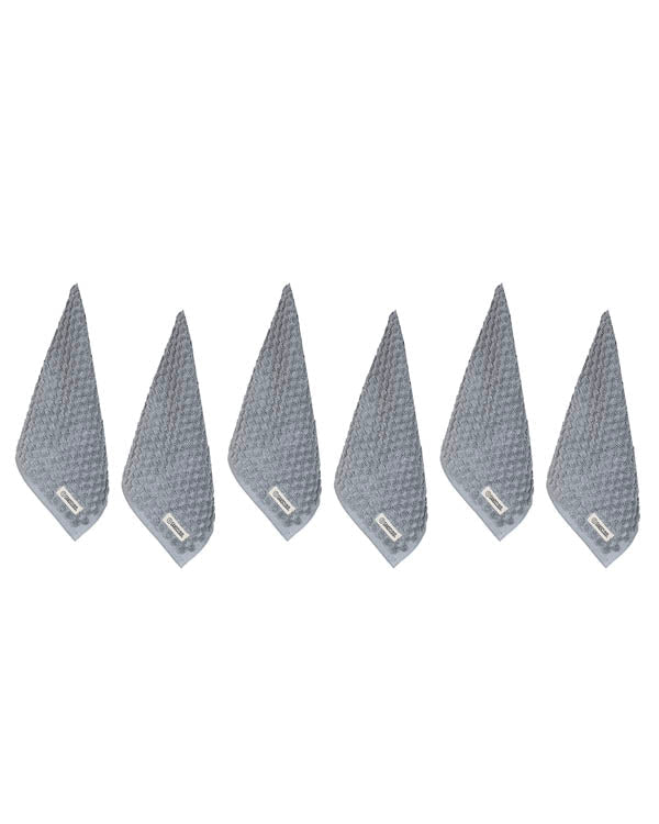 Atom Washcloth Bath Bundle- 6 Pack – Grey