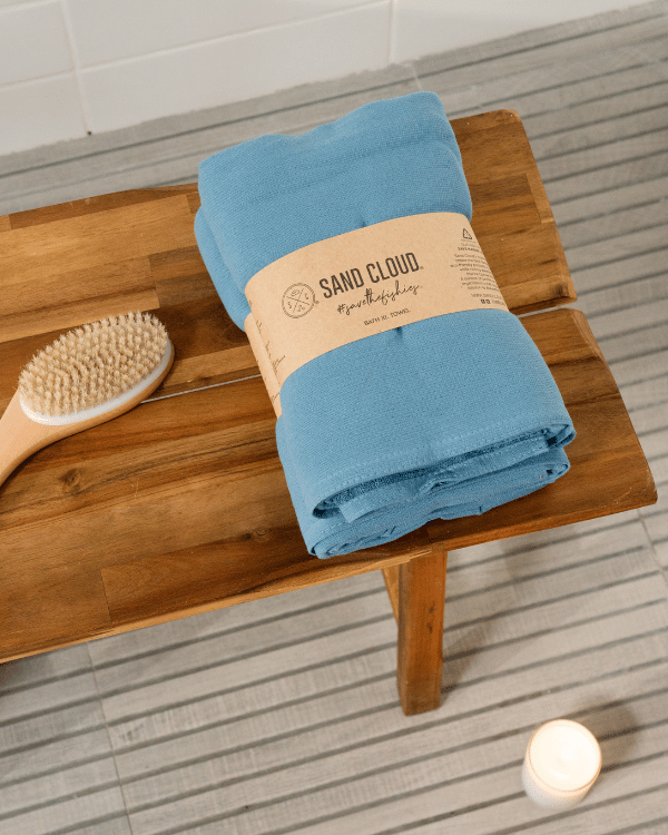 Terra Fringeless XL Bath Bundle – Slate Blue