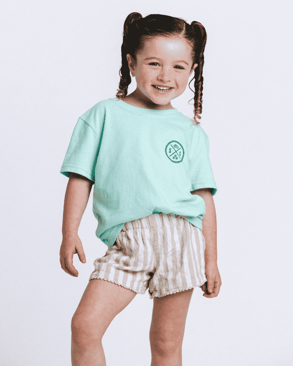 SC Whale Tail Kids Tee – Soft Mint