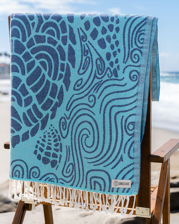 Mint Swirl Turtle Towel