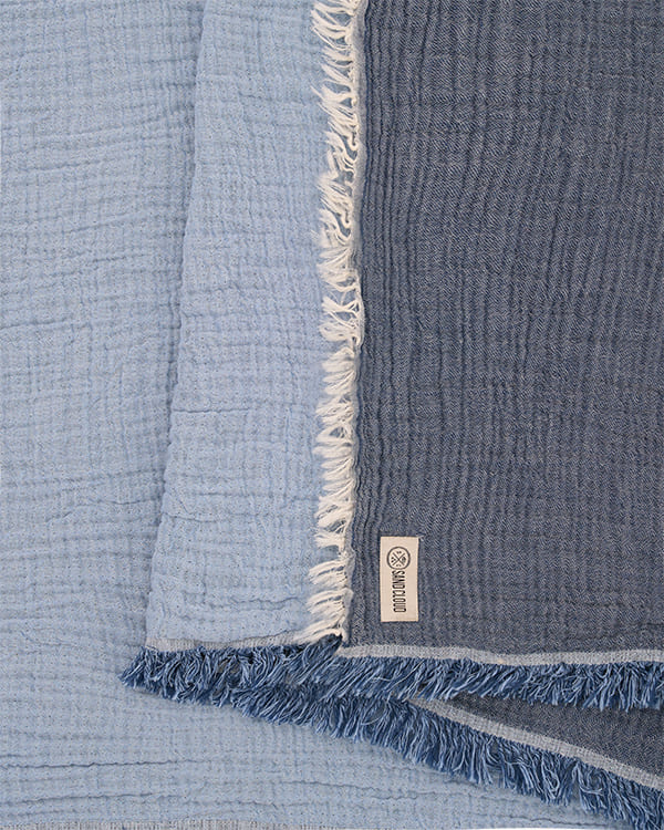 Senna Melange PARTY BLANKET™ Indigo – Queen