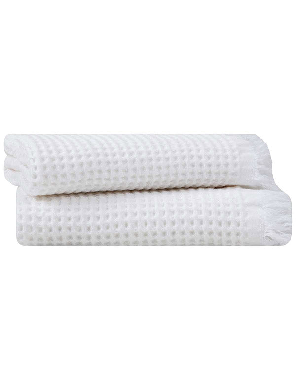 Micro Waffle Hand Bath Bundle – 2 Pack – White