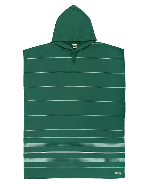 Terra Hooded Poncho Grey