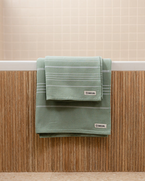 Classic Fringeless XL Bath Bundle 2 Pack – Sage