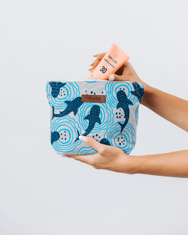 Shark Ripples Zipper Pouch