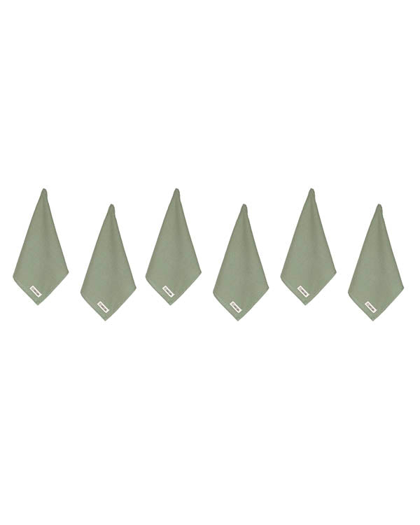Terra Bath Washcloth Bundle 6 Pack – Hedge Green