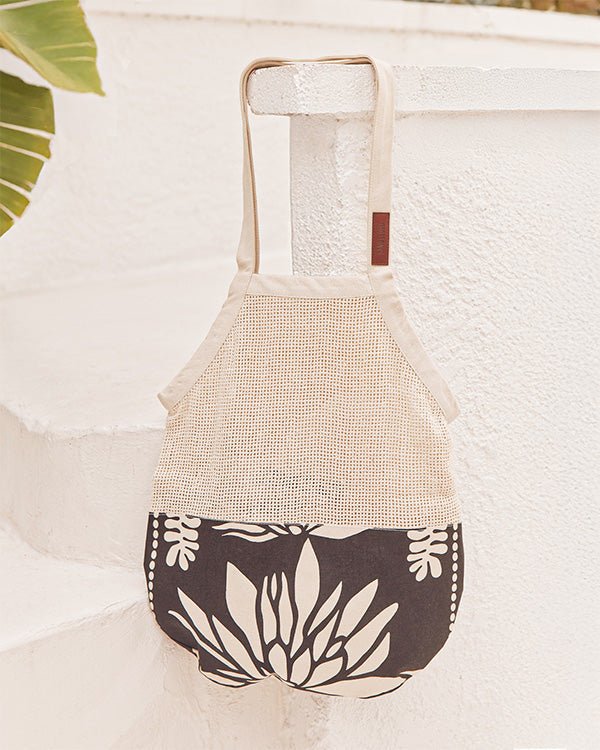 Floral Net Market Bag