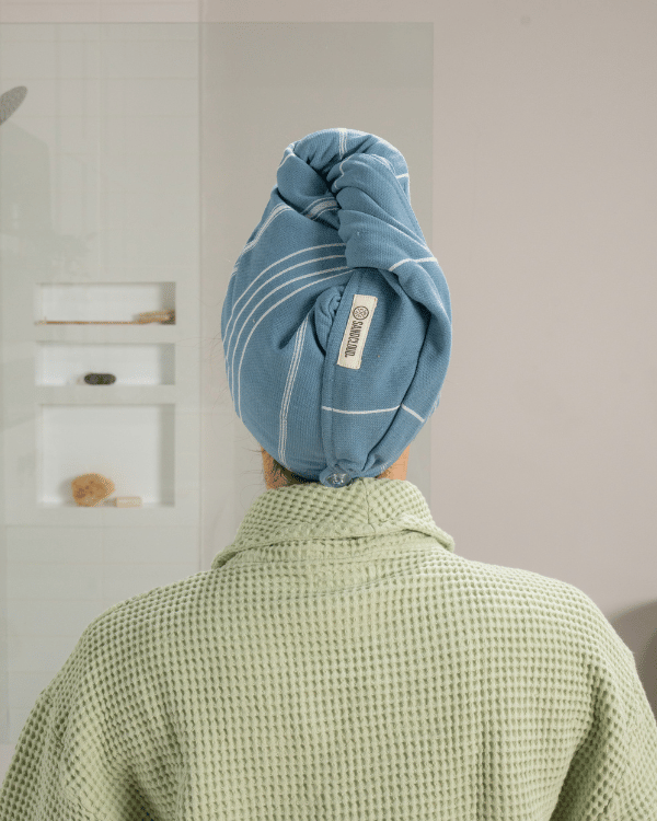 Classic Hair Towel – Slate Blue